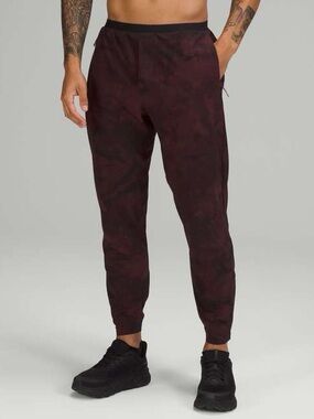 Lululemon Run State Men's Jogger Pants - Tidal Dye Cassis Black Colourway